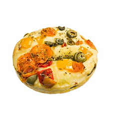 Round Focaccia Mediterranean