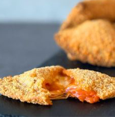 Mini Crispy Calzone with Tomato & Mozzarella Cheese