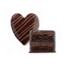 Chocolate Truffle Heart Petit Four 1.5″